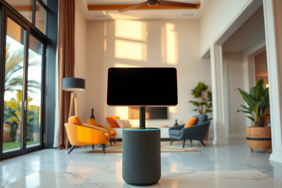 Echo Show 8 2025 en uso hogar español cocina