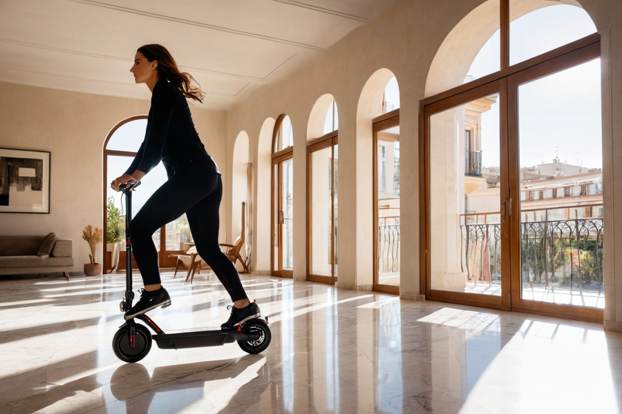 Patinete eléctrico homologado DGT en uso urbano España