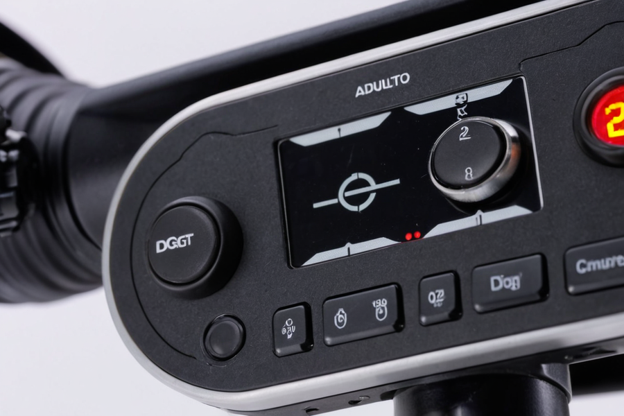 Patinete eléctrico DGT detalle manillar controles frenos