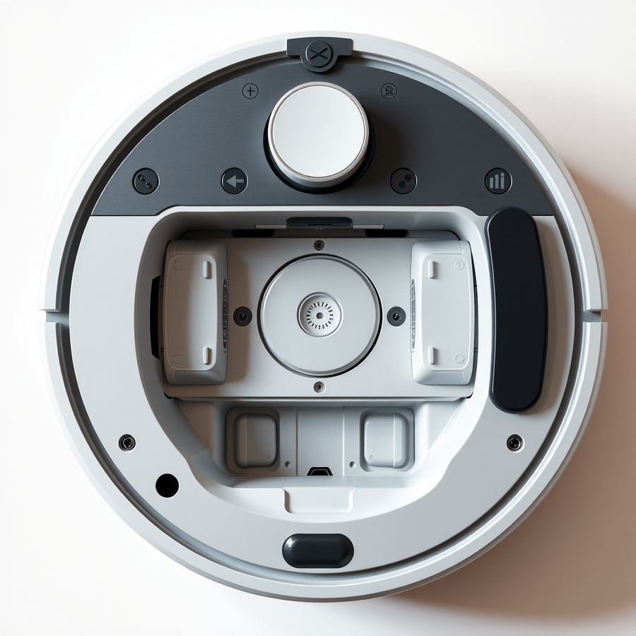 Lefant M310 Ultra detalle depósito polvo 600ml filtro HEPA cepillos laterales módulo fregado