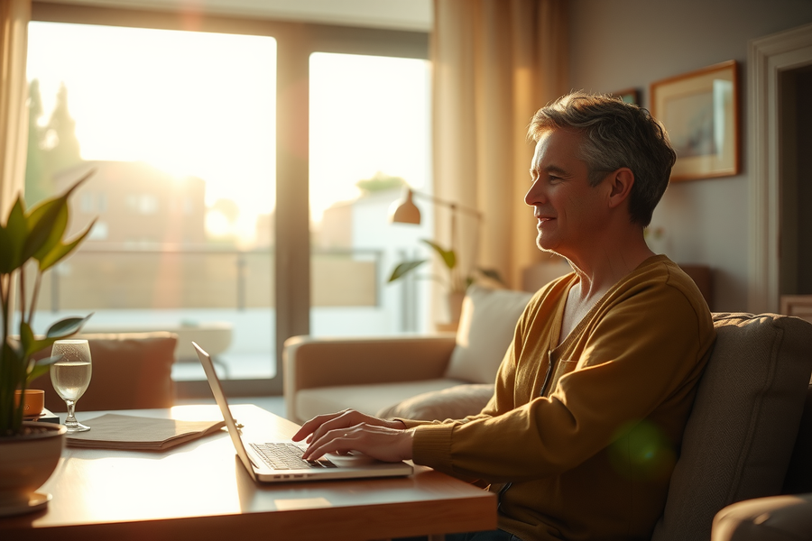 SONOFF AirGuard CO2 en uso escritorio oficina hogar español pantalla encendida datos tiempo real